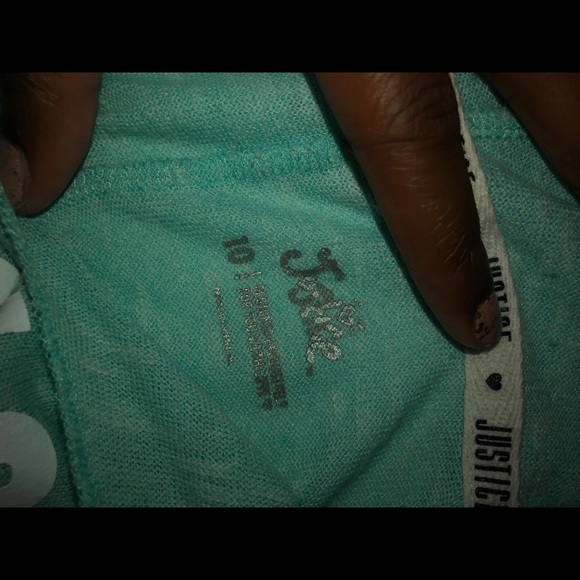 Justice Turquoise shirt - Picture 2 of 3
